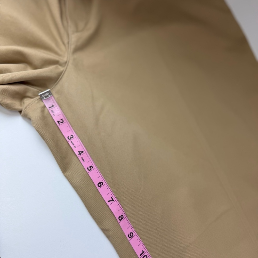 LL Bean Wrinkle Free Double L Pants Mens 42x32 Dark Khaki Tan 245698 NWT - Picture 10 of 11